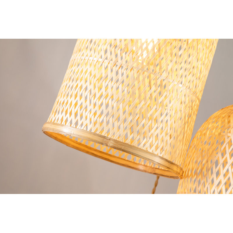 Bayou Breeze 3 Lights Wicker Rattan Foyer Pendant Light & Reviews Wayfair